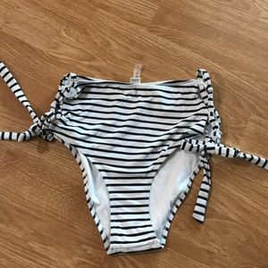 Cupshe high waisted stripped swim bottoms